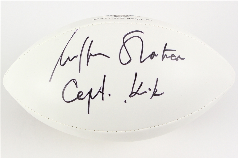 2006-16 William Shatner Captain Kirk Star Trek Signed Wilson The Duke Autograph Panel Football (JSA)