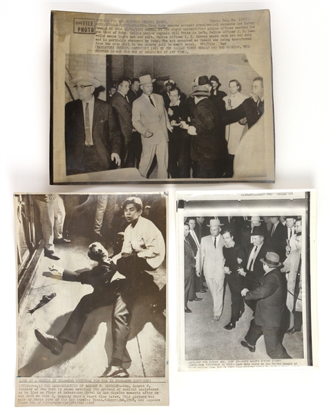 1963-68 John F. & Robert F. Kennedy Assassinations Wire Photo Collection - Lot of 3