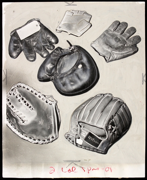 1953 Evolution of the Baseball Glove 8" x 10" Original Photo