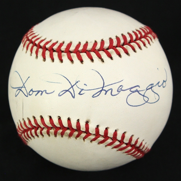 1990-92 Dom DiMaggio Boston Red Sox Signed OAL Brown Baseball (*JSA*)