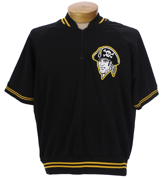 1983-85 Don Robinson Pittsburgh Pirates Half Zip Game Worn Batting Practice Pullover (MEARS LOA)