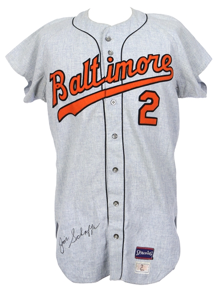 1970 Jimmie Schaffer Baltimore Orioles Signed Spring Training Game Worn Road Jersey (MEARS LOA/JSA)