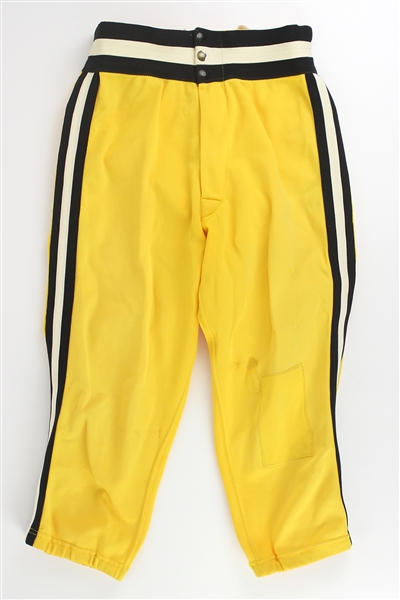 1977 Pittsburgh Pirates Game Worn Yellow Alternate Uniform Pants (MEARS LOA)
