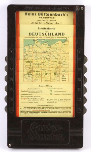 1939-45 WW2 German Car Map Holder with Maps Bakelight Plastic