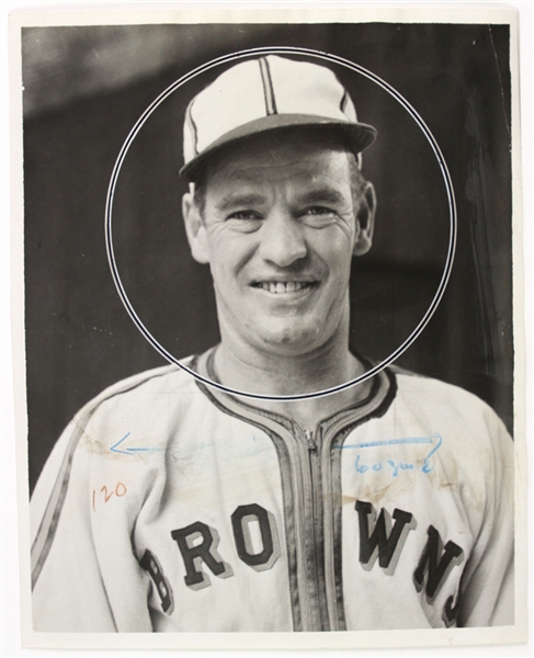 1941-45 George Caster St. Louis Browns 7.5" x 9.5" Original Photo