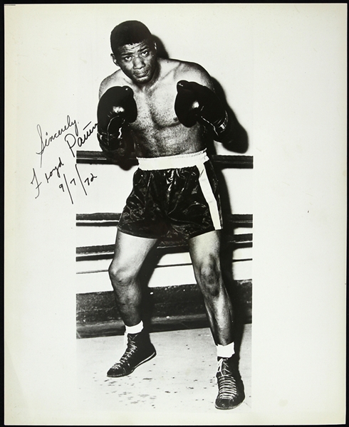 1972 Floyd Paterson Heavyweight Champion Facsimile Signed 8x10 Photo (JSA)