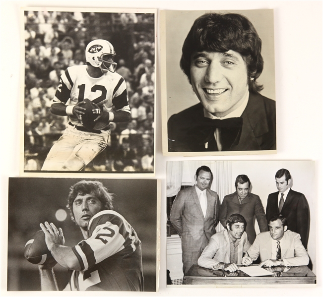 1969-84 Joe Namath New York Jets Original Photos - Lot of 4