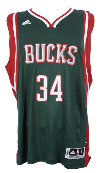2013-15 Giannis Antetokounmpo Milwaukee Bucks Signed Jersey (Player Hologram/COA)