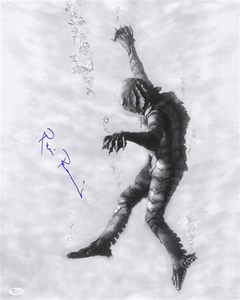 1954 Ricou Browning Creature from the Black Lagoon (depicting full Creature underwater) Signed LE 16x20 B&W Photo (JSA)