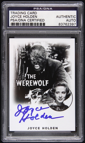 1956 Joyce Holden Werewolf Signed LE Trading Card (PSA/DNA Slabbed)