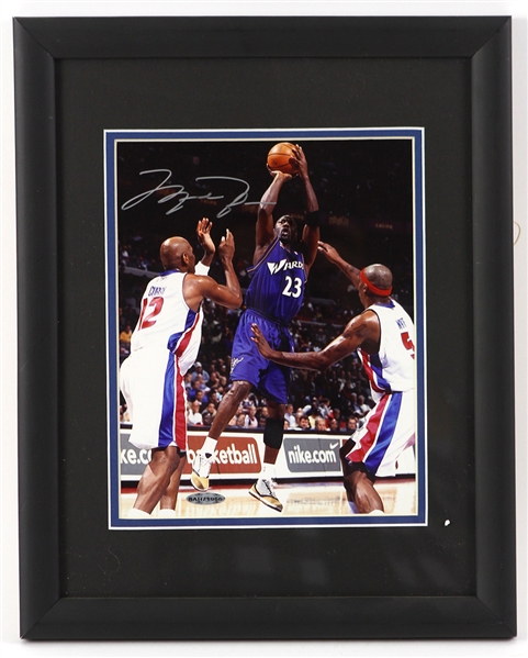 2001-03 Michael Jordan Washington Wizards Signed 12.5" x 15.5" Framed Photo (UDA/JSA)