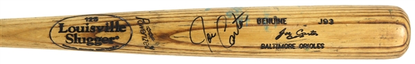 1998 Joe Carter Baltimore Orioles Signed Louisville Slugger Professional Model Game Used Bat (MEARS LOA/JSA)