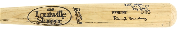 1990 Darryl Strawberry New York Mets Signed Louisville Slugger Professional Model Bat (MEARS LOA/JSA)