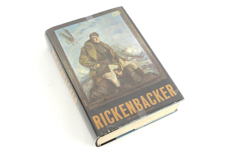 1967 Eddie Rickenbacker WWI Fighter Pilot Signed Hardcover Autobiography (PSA/DNA)