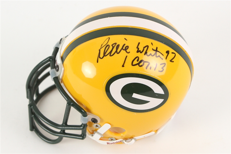 1996 Reggie White Green Bay Packers Signed Mini Helmet (JSA)