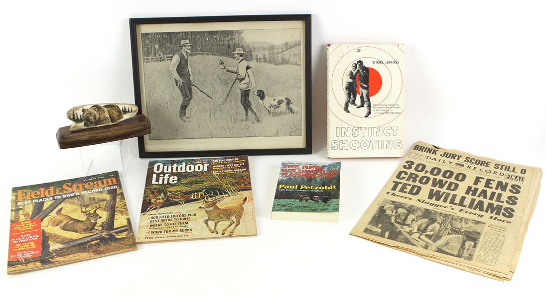 1950s-80s Ted Williams Outdoor Sportsman Memorabilia Collection - Lot of 7 (Ted Williams Collection Letter)