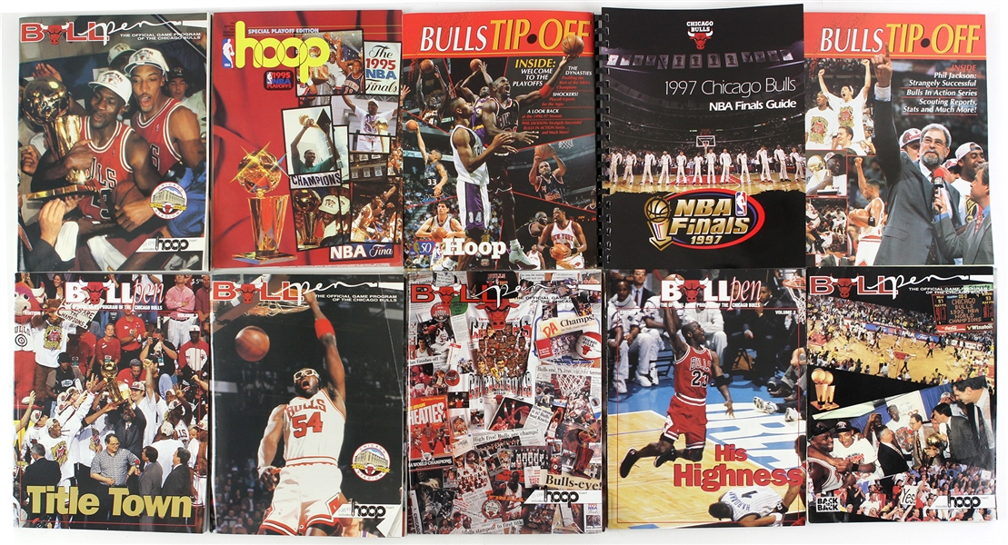 1982-1996 Chicago Bulls Program Lot (1,000 plus Items)