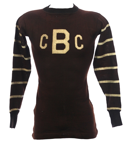 1910s CBC Game Worn Wright & Ditson Long Sleeve Wool Football Jersey (MEARS LOA)