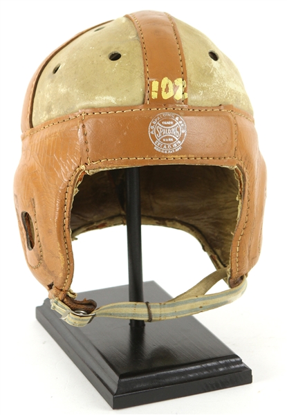 1940s Spalding 2FH Composite Football Helmet