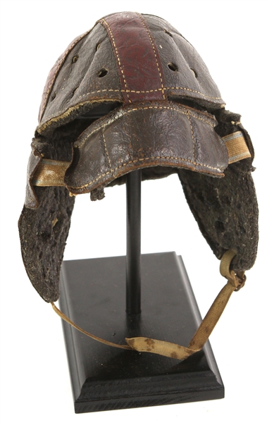 1920s Leather Football Helmet