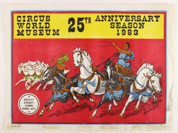1983 Circus World Museum 25th Anniversary Season 21" x 28" Poster