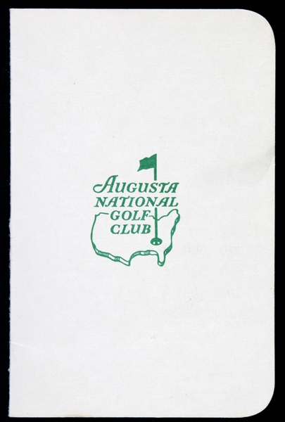 1970s Augusta National Golf Club Blank Scorecard w/ Hole Names on Reverse