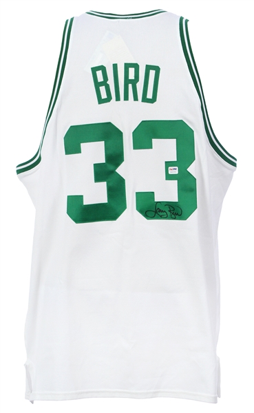1985-86 Larry Bird Boston Celtics Signed Mitchell & Ness High Quality Replica Jersey (PSA/DNA)