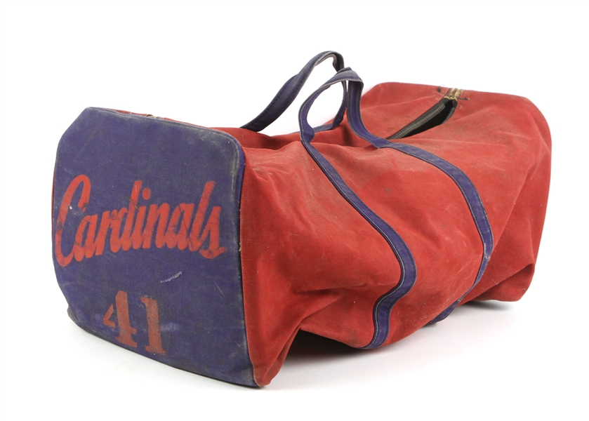 1950s-60s St. Louis Cardinals #41 Team Equipment Bag (MEARS LOA)