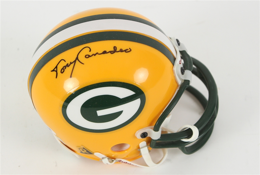 1990s Tony Canadeo Green Bay Packers Signed Mini Helmet (PSA/DNA)