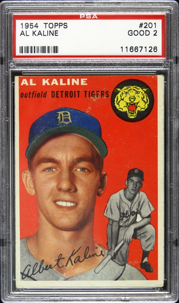 1954 Al Kaline Detroit Tigers Topps #201 Card (PSA Good 2)