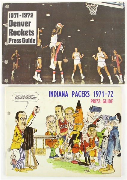 1971-1972 Indiana Pacers & Denver Rockets ABA Press Guide (2)