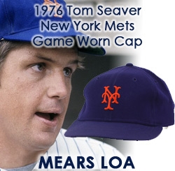 1976 Tom Seaver New York Mets Game Worn Cap (MEARS LOA)