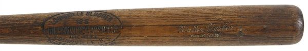1926 Walter Gerber St. Louis Browns H&B Louisville Slugger Professional Model Game Used Bat (MEARS LOA) Sidewritten "Walter Gerber 6/17/26"