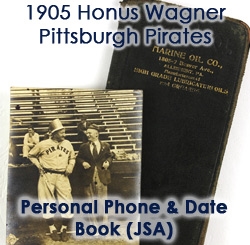 1905 Honus Wagner Pittsburgh Pirates Personal 3”x6” Diary & Date Book (MEARS LOA/JSA) Entirely Written In His Hand