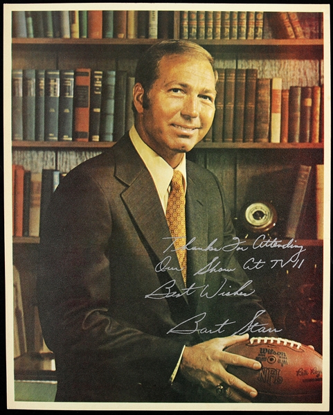 1970s Bart Starr Green Bay Packers Head Coach Signed 8x10 Color Photo (JSA)