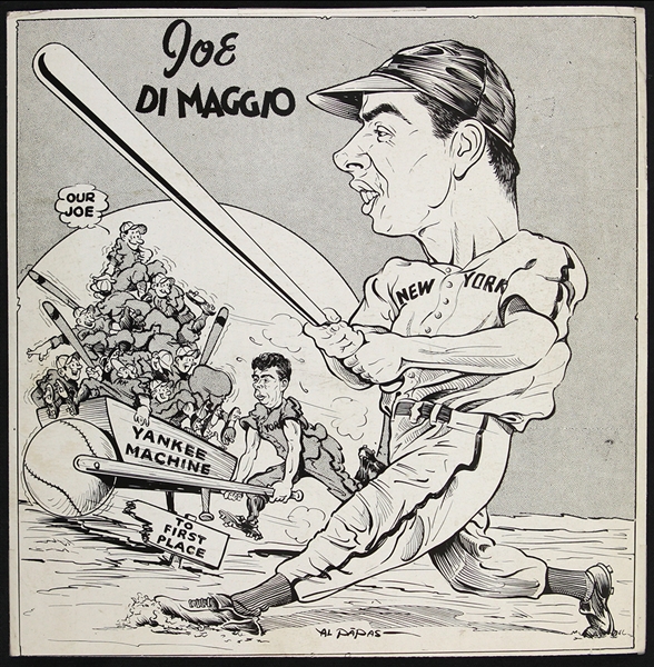 1940s Joe DiMaggio New York Yankees 6”x6” “The Sporting News” Collection File Photo