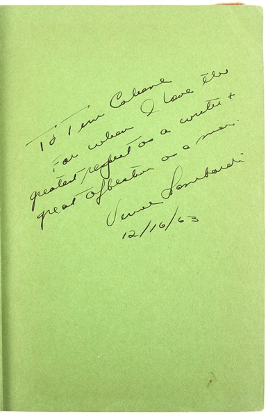 1963 Vince Lombardi Green Bay Packers Signed & Inscribed (To Tom Cohane, Look Magazine Editor) Run To Daylight Hardcover Book (PSA/DNA)