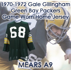 1970-1972 Gale Gillingham Green Bay Packers Game Worn Home Jersey (MEARS A9)
