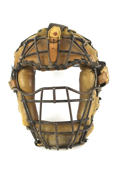 1920s Goldsmith 267 Game Worn Catchers Mask w/ Leather Visor (MEARS LOA)