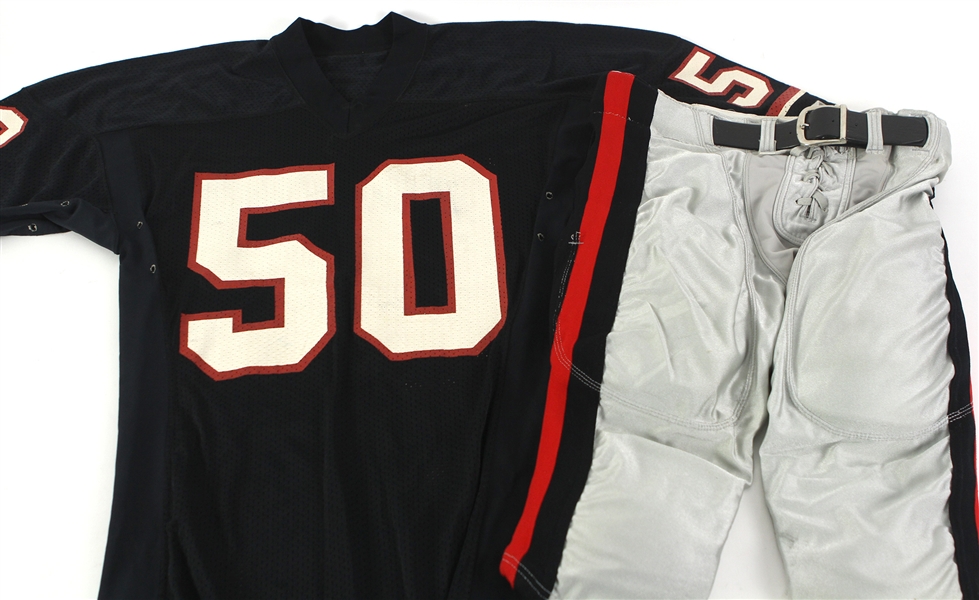 1984 Kevin McLain Houston Gamblers USFL Game Worn Uniform w/ Jersey & Pants (MEARS LOA)