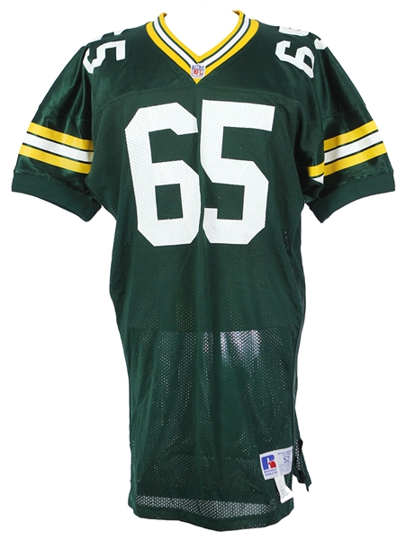 1991 Ron Hallstrom Green Bay Packers Home Jersey (MEARS LOA)