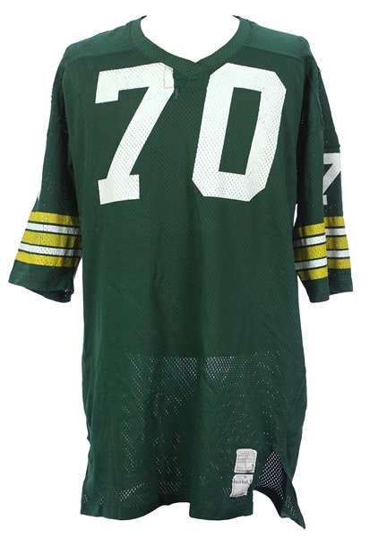 1974-76 Green Bay Packers #70 Game Worn Home Jersey (MEARS LOA)