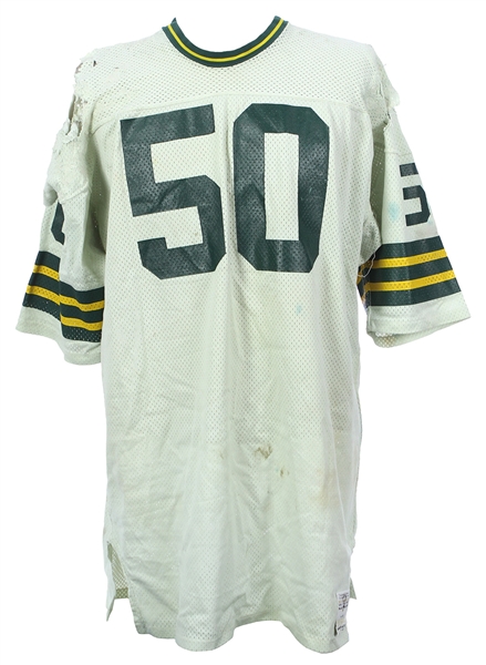 1977-79 Jim Carter/Rich Wingo Green Bay Packers Game Worn Road Jersey (MEARS LOA)