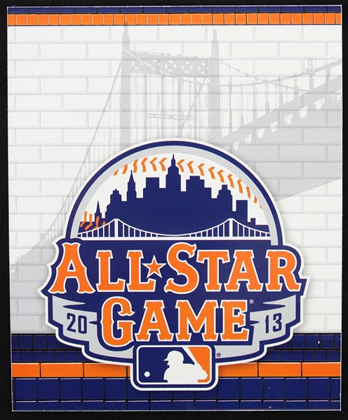 2013 Citi Field All Star Game 4.5" x 5.5" Locker Plaque (MEARS LOA/MLB Hologram)