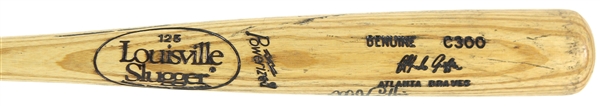 1994 Alfredo Griffin Atlanta Braves Signed Louisville Slugger Professional Model Bat (MEARS LOA/JSA)