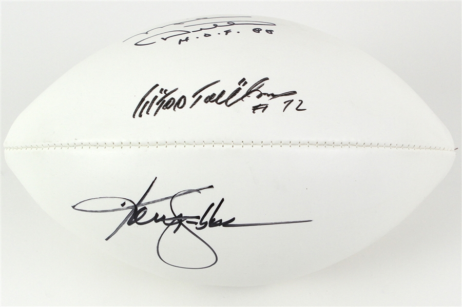 2000s Ken Stabler Mike Ditka Ed "Too Tall" Jones Multi Signed ONFL Goodell Autograph Football (JSA)