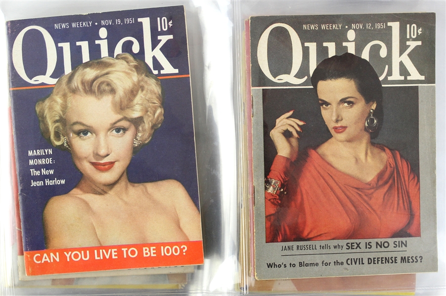 1950-53 Quick Weekly News Magazine Collection - Lot of 118 Issues