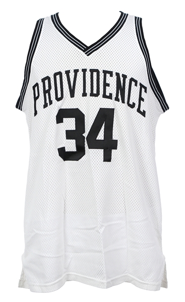 1993-94 Michael Smith Providence Friars Game Worn Home Jersey & Male Athlete of the Year Plaque (MEARS LOA)