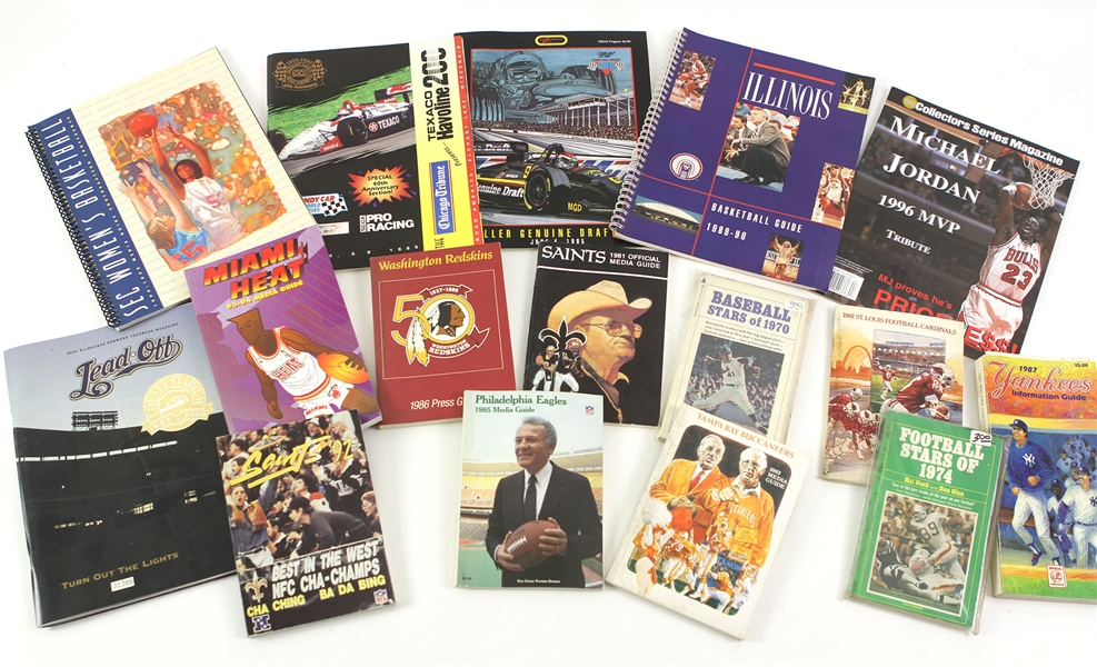 1970 to 1990s circa Media Guide & Publication Collection - Lot of 125+