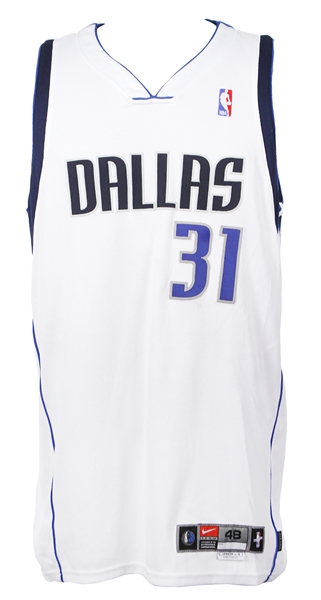 2004-05 Jason Terry Dallas Mavericks Game Worn Home Jersey (MEARS A10) "Provenance from PC Richard & Sons Electronic Company"